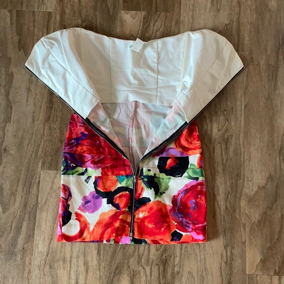 Strapless Floral Mini Dress - Picture 8 of 8